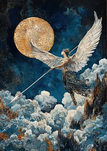 Gardien céleste de la lune d'or