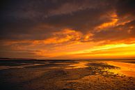 Schiermonnikoog beach sunset at the end of the day by Sjoerd van der Wal Photography thumbnail