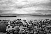 Rounded stones on the shore of Vancouver Island