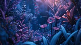 Botanische Droomwereld: Een Hypnotiserend Schouwspel van Surreal Media