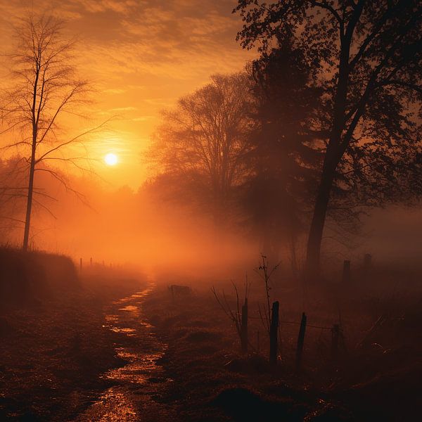 Het Pad naar de Opkomende Zon. van Karina Brouwer