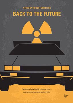 No183 My Back to the Future minimal movie poster part 1