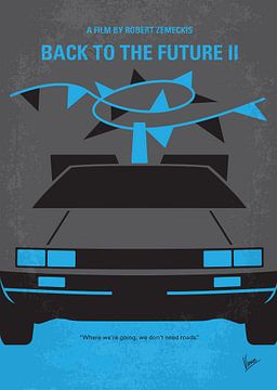 No183 My Back to the Future minimal movie poster part 2