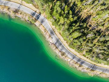 Vue de dessus du lac de Plansee sur Mustafa Kurnaz