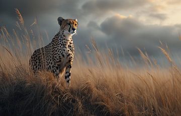Cheetah, schoonheid van de wildernis van fernlichtsicht