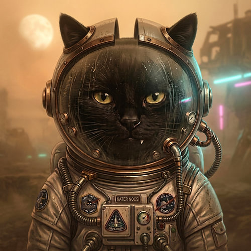 NOCSI the cat – Ash and Neon
