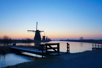 winter op de Kinderdijk molens