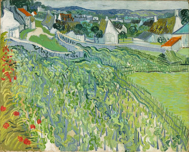 Vignobles à Auvers, Vincent van Gogh par Des maîtres magistraux
