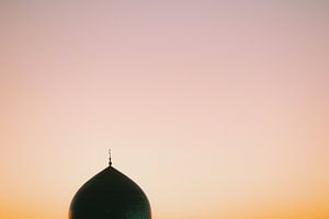Kalan Moschee Sonnenuntergang | Reisefotografie Druck
