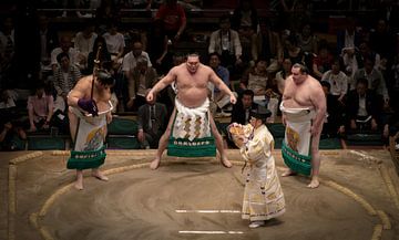 Yokozuna dohyō-iri ceremony van BL Photography