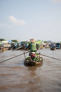 Schwimmender Markt im Mekong-Delta (Vietnam)