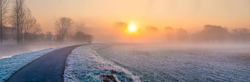 On the Dender early in the morning by Marcel Derweduwen