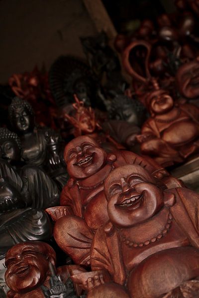 Laughing buddhas by BL Photography