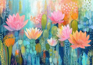 Bloemen Waterlelies | Roze Bloemen van I ❤ Bloemen