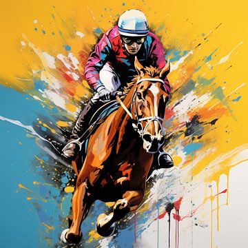 Jockey Pop Art von ARTemberaubend