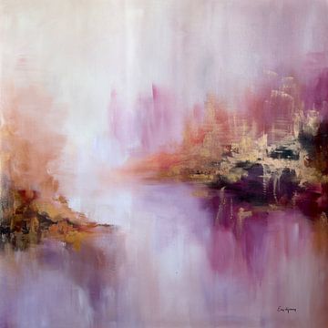 Lavendel Haze - Abstrakte Landschaft von Ellis Hollering