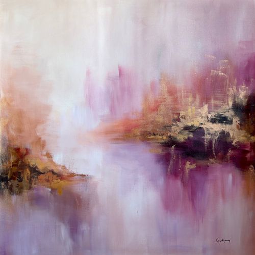 Lavendel Haze - Abstrakte Landschaft von Ellis Hollering