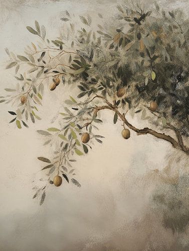 Olijfboom van Japandi Art Studio