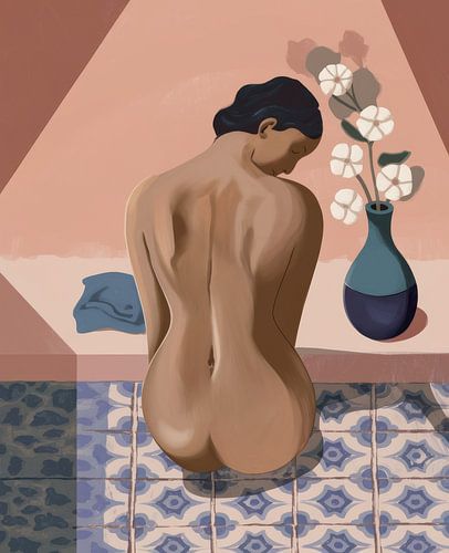 Sérénité nue rétro-éclairée