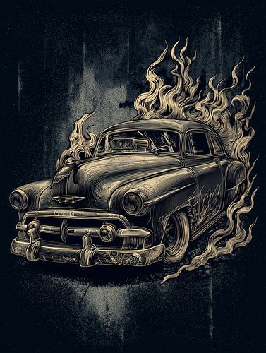 Feuriger Oldtimer