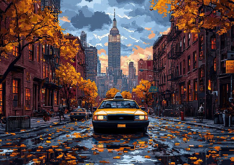 New York - Pixel Art by Niklas Maximilian