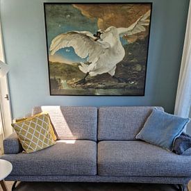 Customer photo: The endangered swan, Jan Asselijn, on canvas