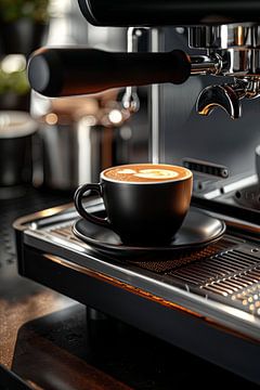 kop koffie of cappuccino drinken van Egon Zitter