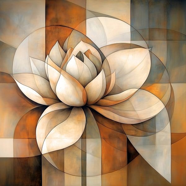 Lotus flower Abstract by Jacky