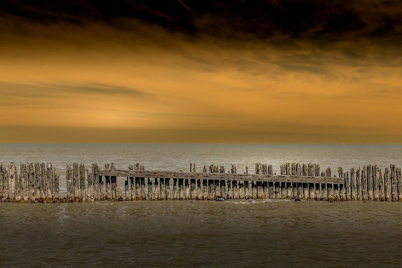 Sonnenuntergang auf dem Wad! von Robert Kok