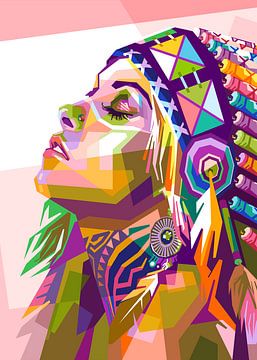Apache Meisje van zQ Artwork