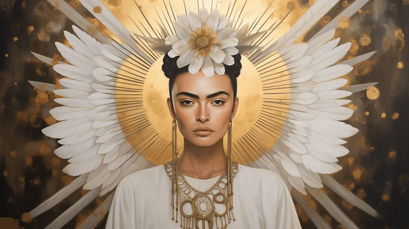 Frida white by CanvasbyCaro