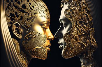 Golden Intimacy (couple in love)