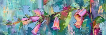 Modern Bloemen van Abstract Schilderij