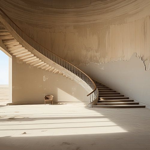 Stair chair in monotone colour