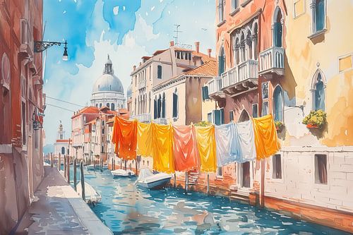 Laundry in Venice by Uncoloredx12