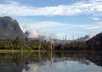 Uitzicht in Nat. Parc Kao Sok in Thailand