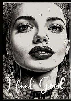 Artprint "I Feel Good": Modern art meets punk energy