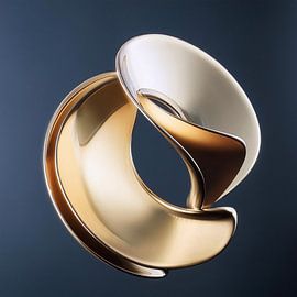 Gouden mal met patroon