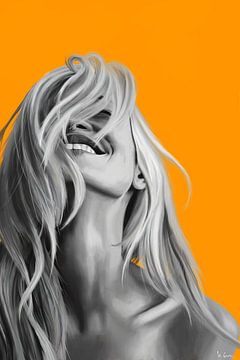 Orange Lächeln von Kim Verhoef