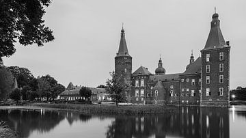 Hoensbroek Castle in black and white