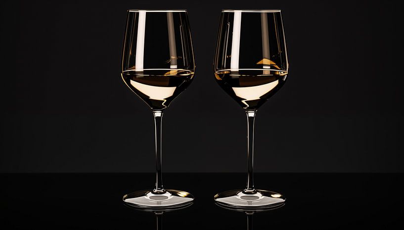 Luxe champagne glazen van TheXclusive Art