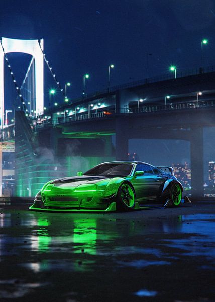 Supra A80 Neon Glitch van John Dan