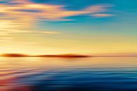 Sonnenuntergang Meerblick Insel von Jan Brons Miniaturansicht