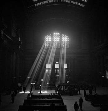 treinstation Union Station Chicago, 1943 van Atelier Liesjes