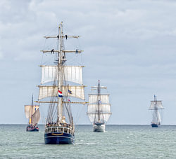 Tall Ships op de Waddenzee