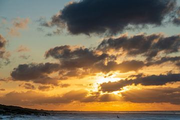 Sonnenuntergang auf Ameland von Danny Budts