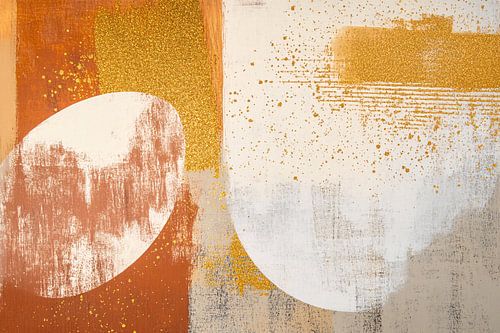 Abstract ontwerp in warme tinten
