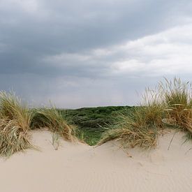 Pluie sur le chemin - Katwijk nuageux sur Lisenka l' Ami Fotografie