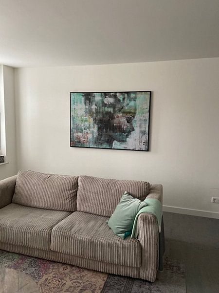 Klantfoto: Angie green van Atelier Paint-Ing, op canvas