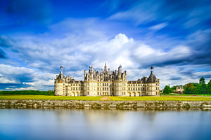 Chateau de Chambord, mittelalterliches Schloss im Val de Loire